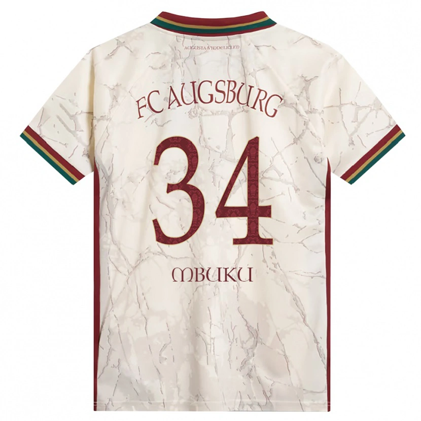 Danxen Damen Nathanaël Mbuku #34 Grün Reis Weiß Burgund Heimtrikot Trikot 2026/27 T-Shirt Österreich