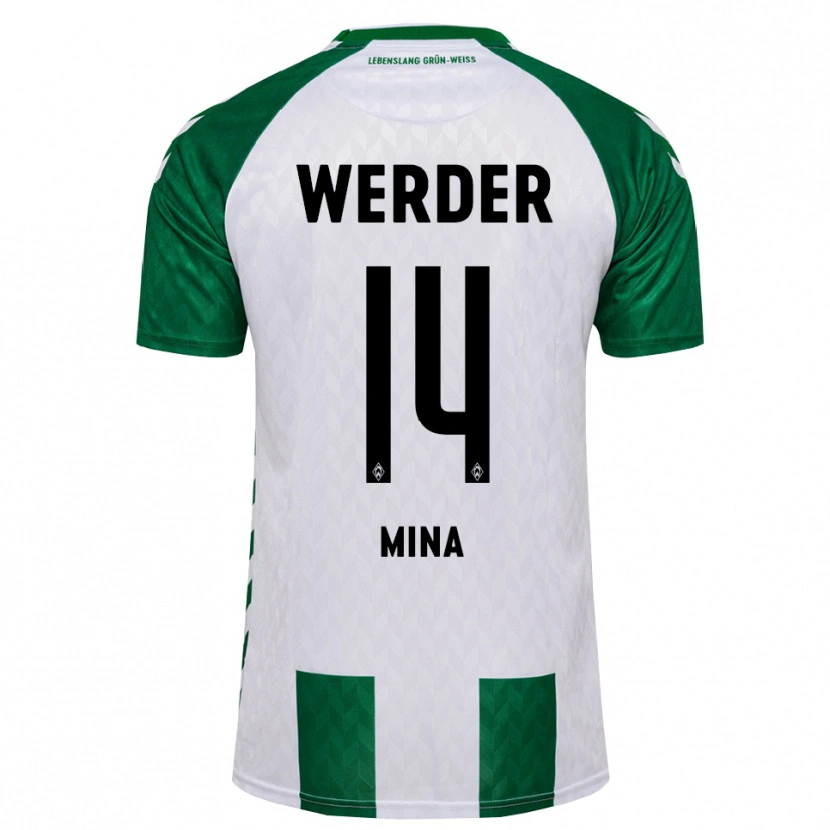 Danxen Damen Johan Mina #14 Grün Weiß Heimtrikot Trikot 2026/27 T-Shirt Österreich