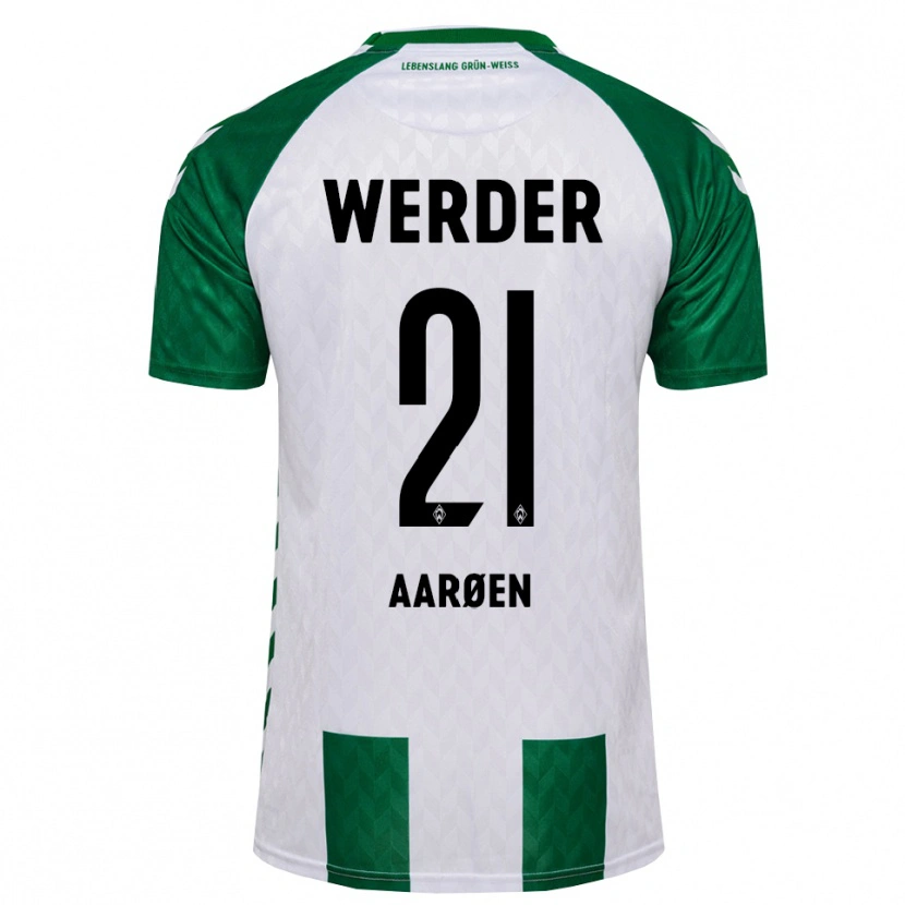 Danxen Damen Isak Hansen-Aaröen #21 Grün Weiß Heimtrikot Trikot 2026/27 T-Shirt Österreich