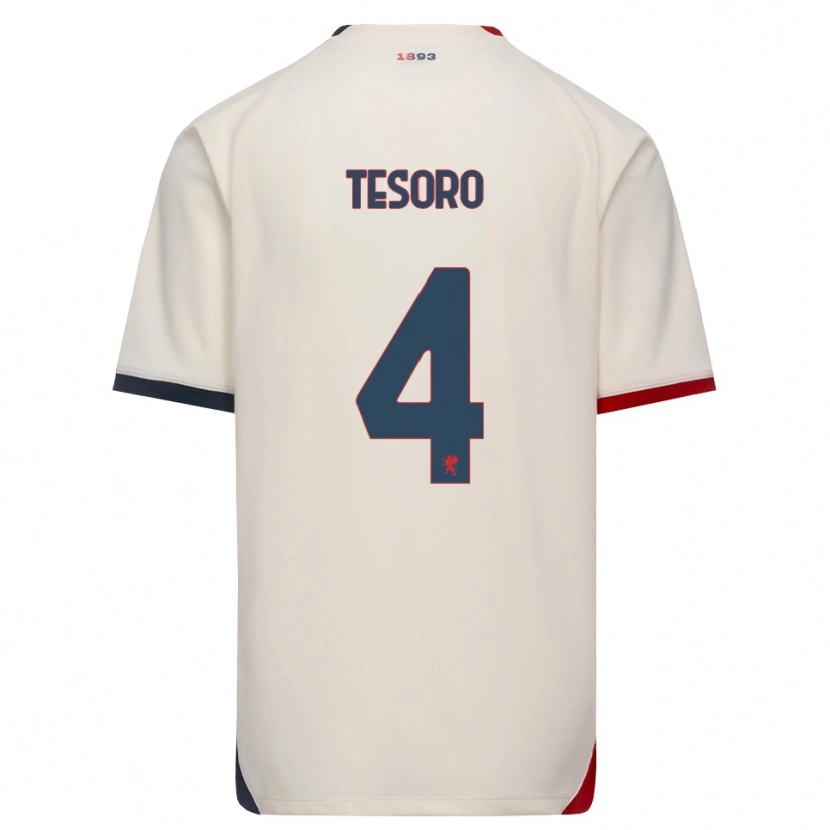 Danxen Damen Cristian Tesoro #4 Creme Rot Auswärtstrikot Trikot 2026/27 T-Shirt Österreich