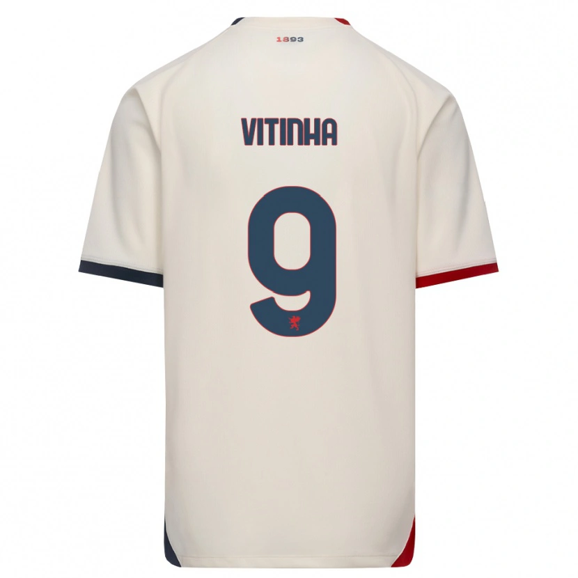 Danxen Damen Vítor Manuel Carvalho Oliveira #9 Creme Rot Auswärtstrikot Trikot 2026/27 T-Shirt Österreich