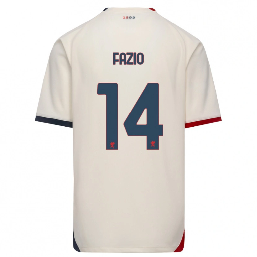 Danxen Damen Tommaso Fazio #14 Creme Rot Auswärtstrikot Trikot 2026/27 T-Shirt Österreich