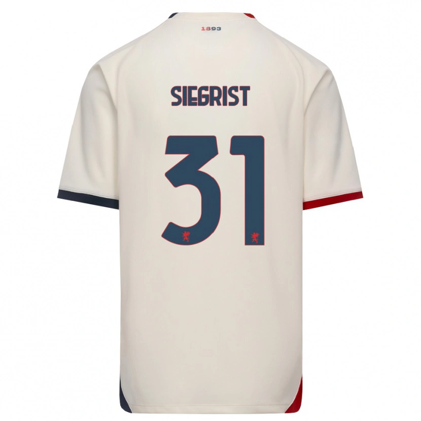 Danxen Damen Benjamin Siegrist #31 Creme Rot Auswärtstrikot Trikot 2026/27 T-Shirt Österreich