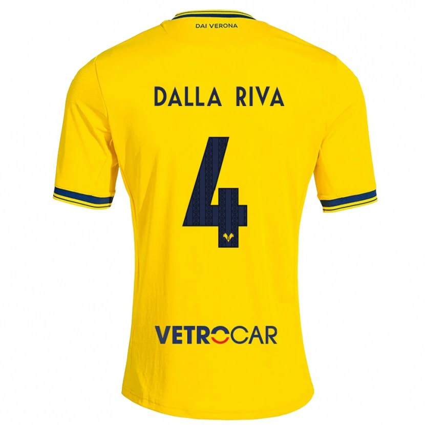 Danxen Damen Stefano Dalla Riva #4 Gelb Rot Auswärtstrikot Trikot 2026/27 T-Shirt Österreich