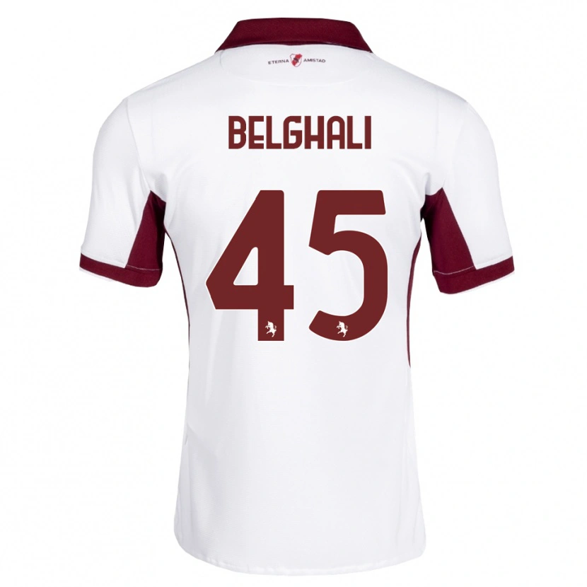 Danxen Damen Rafik Belghali #45 Burgund Weiß Rot Auswärtstrikot Trikot 2026/27 T-Shirt Österreich