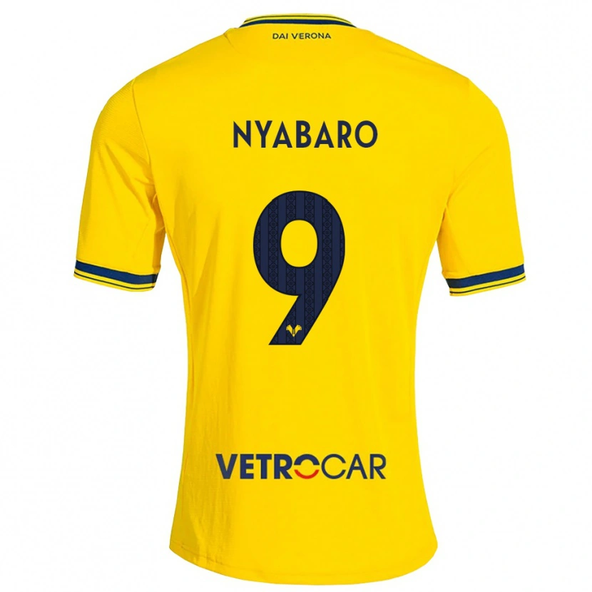 Danxen Damen Nicholas Nyabaro #9 Gelb Rot Auswärtstrikot Trikot 2026/27 T-Shirt Österreich