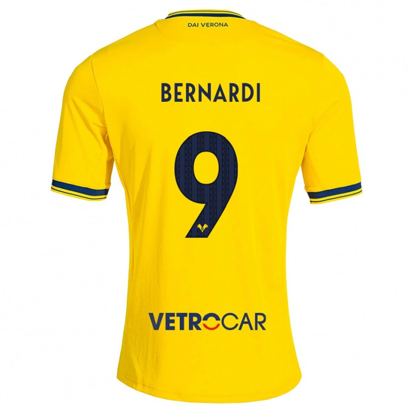 Danxen Damen Veronica Bernardi #9 Gelb Rot Auswärtstrikot Trikot 2026/27 T-Shirt Österreich