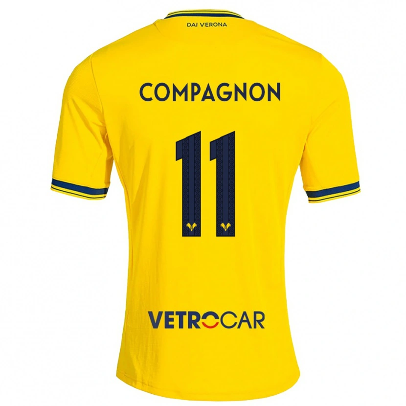 Danxen Damen Mattia Compagnon #11 Gelb Rot Auswärtstrikot Trikot 2026/27 T-Shirt Österreich