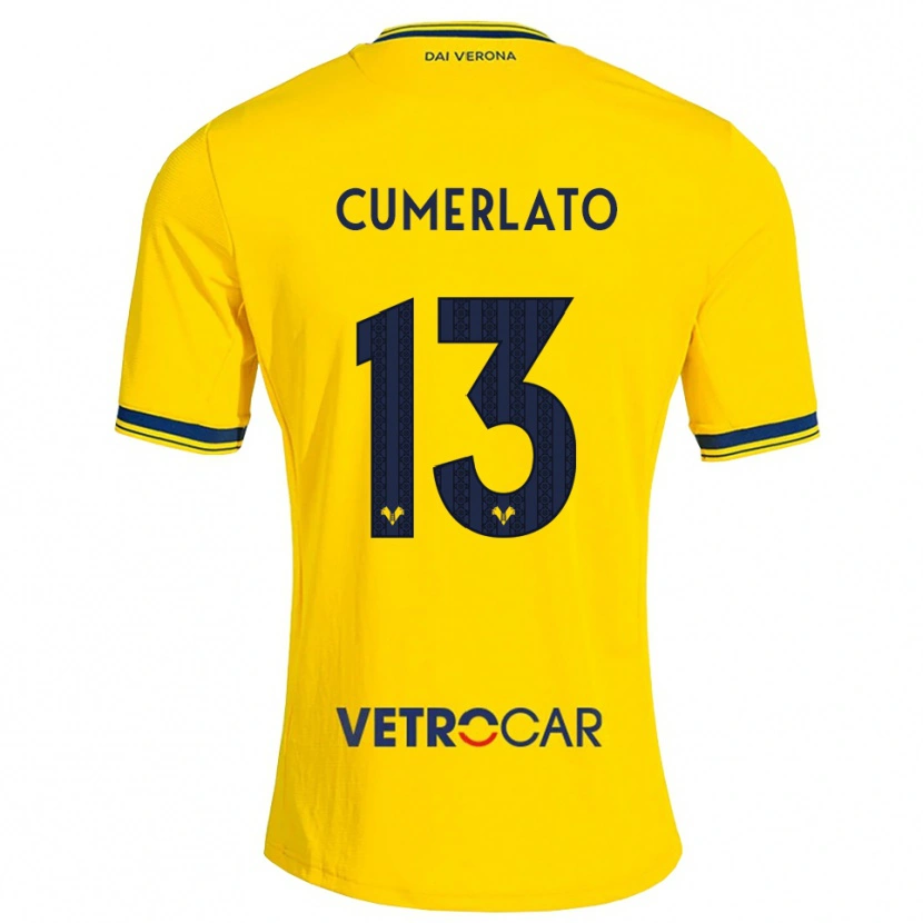 Danxen Damen Pietro Cumerlato #13 Gelb Rot Auswärtstrikot Trikot 2026/27 T-Shirt Österreich