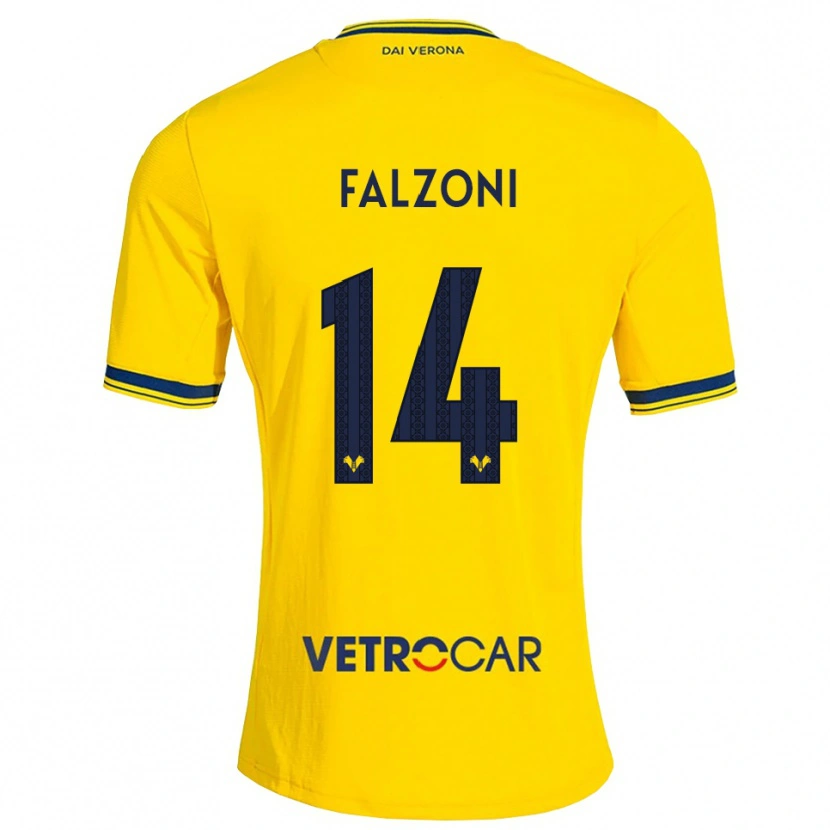 Danxen Damen Leonardo Falzoni #14 Gelb Rot Auswärtstrikot Trikot 2026/27 T-Shirt Österreich