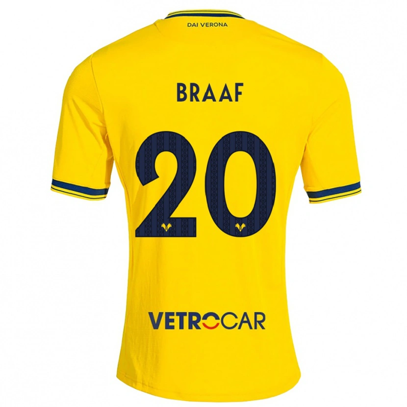 Danxen Damen Jayden Braaf #20 Gelb Rot Auswärtstrikot Trikot 2026/27 T-Shirt Österreich