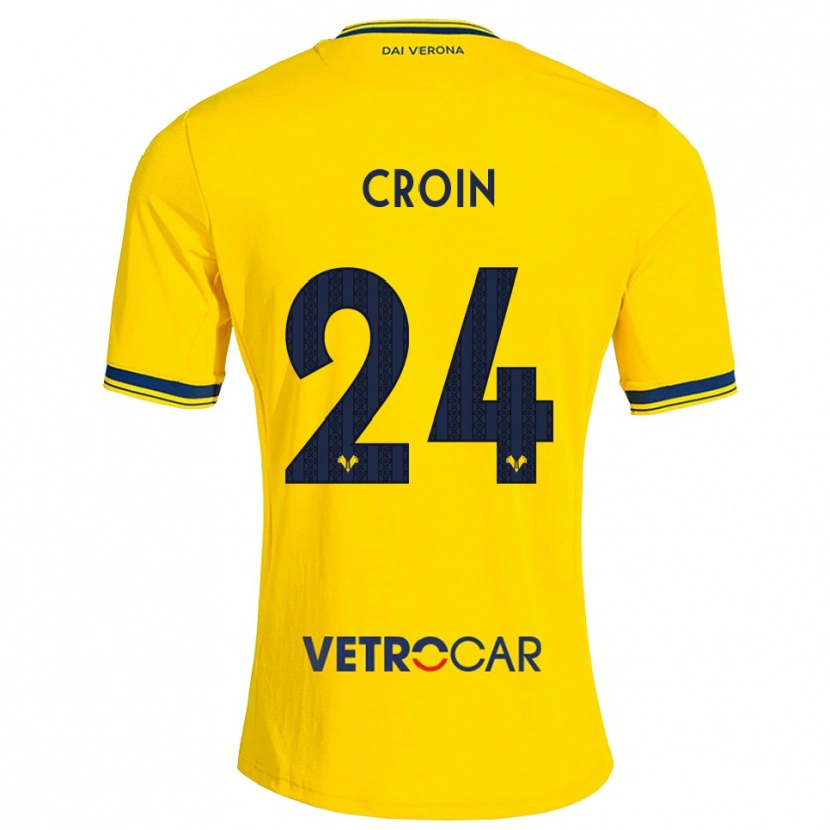 Danxen Damen Nicole Croin #24 Gelb Rot Auswärtstrikot Trikot 2026/27 T-Shirt Österreich