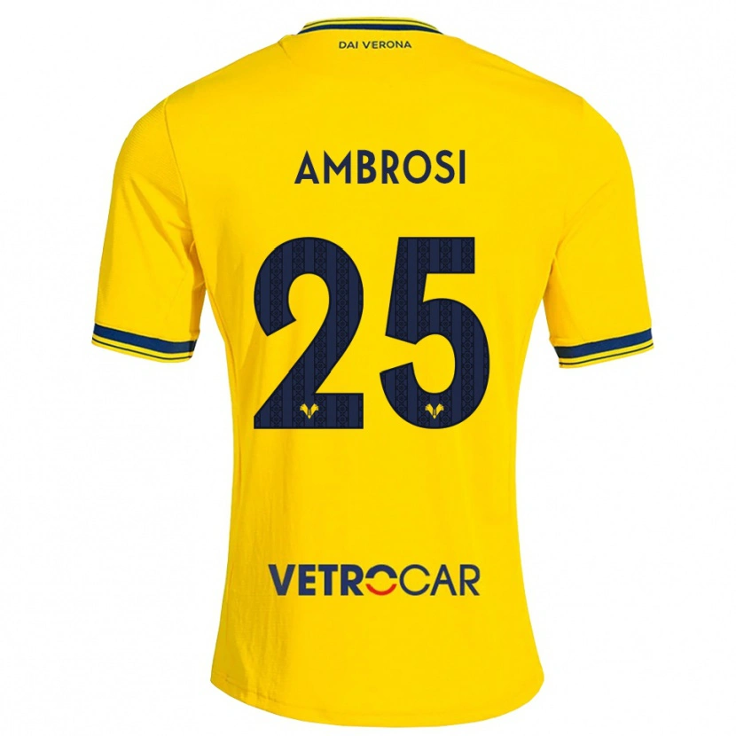 Danxen Damen Caterina Ambrosi #25 Gelb Rot Auswärtstrikot Trikot 2026/27 T-Shirt Österreich