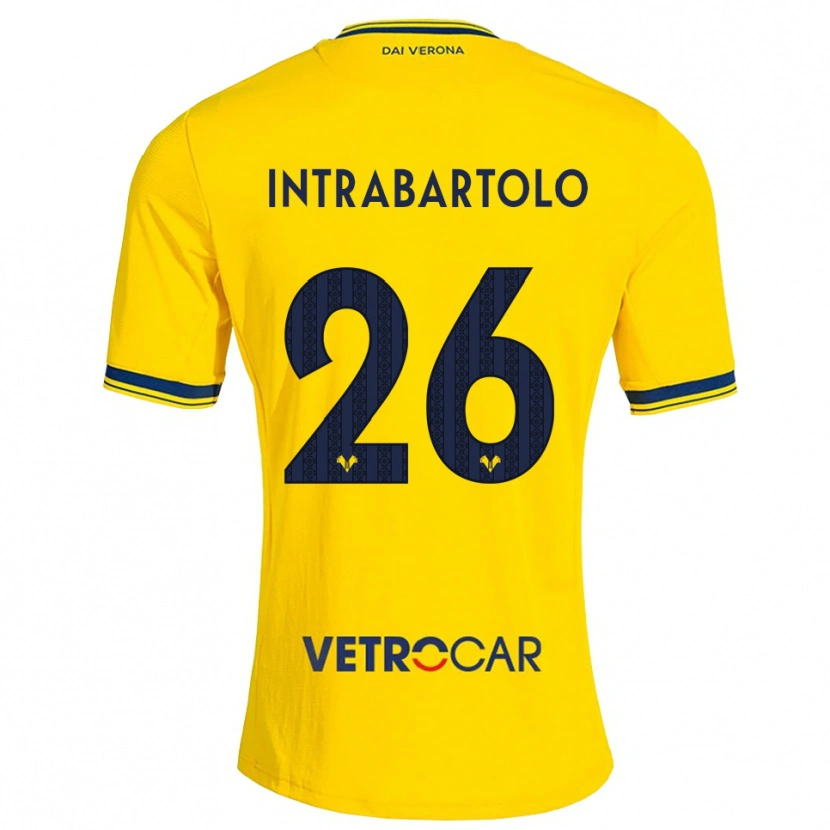 Danxen Damen Denis Intrabartolo #26 Gelb Rot Auswärtstrikot Trikot 2026/27 T-Shirt Österreich