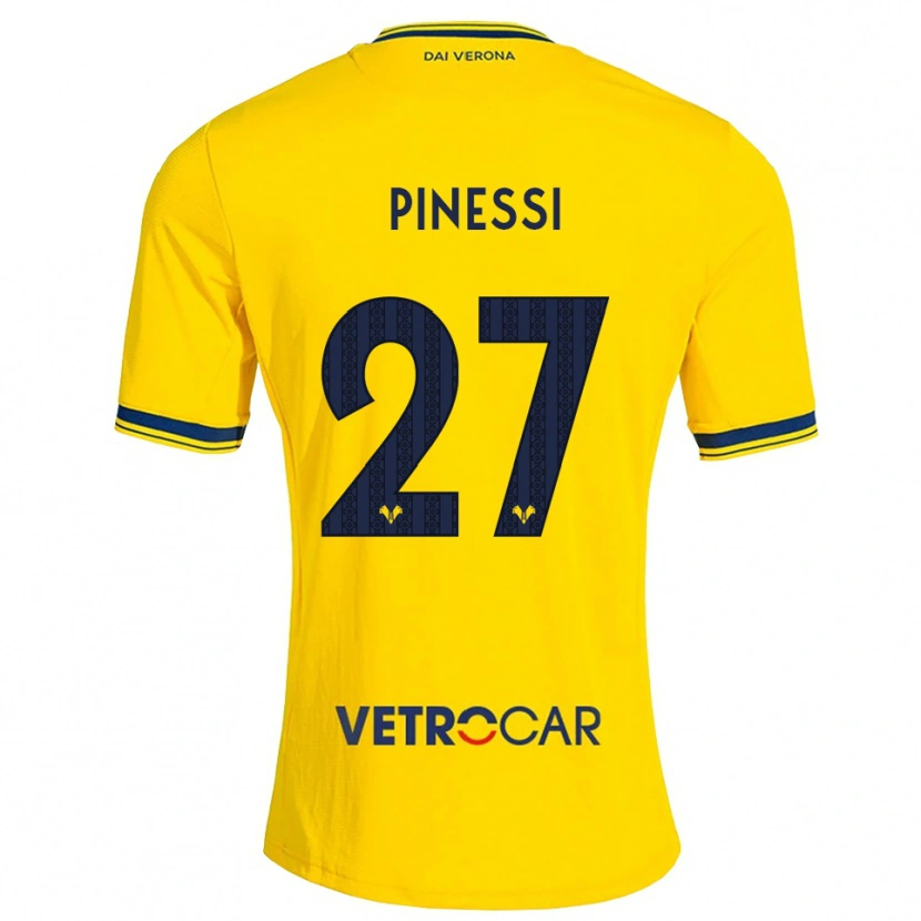 Danxen Damen Riccardo Pinessi #27 Gelb Rot Auswärtstrikot Trikot 2026/27 T-Shirt Österreich
