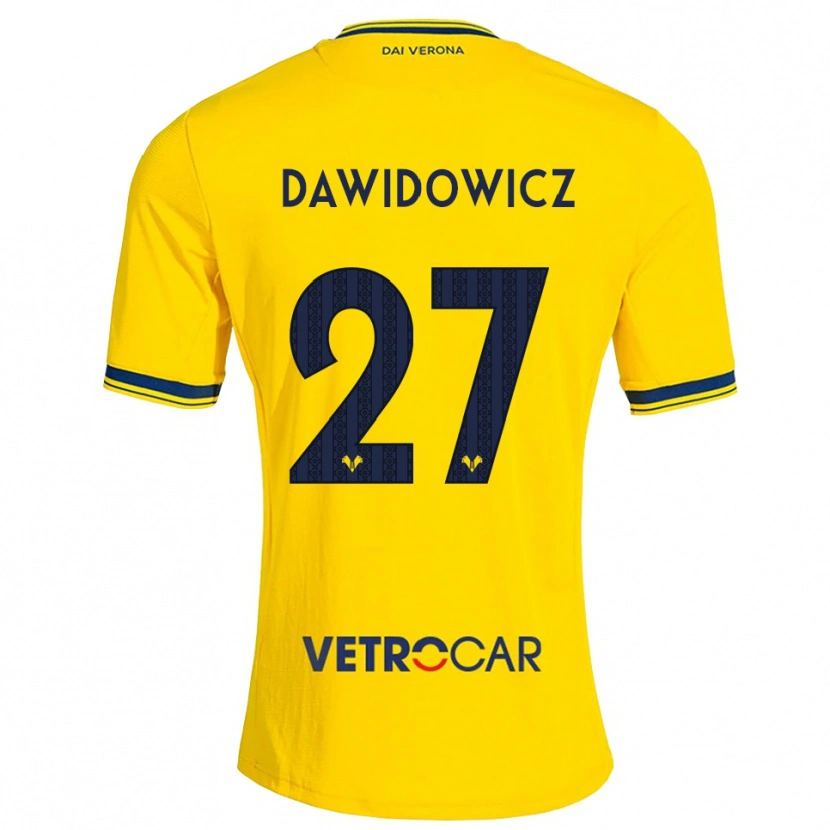 Danxen Damen Pawel Dawidowicz #27 Gelb Rot Auswärtstrikot Trikot 2026/27 T-Shirt Österreich