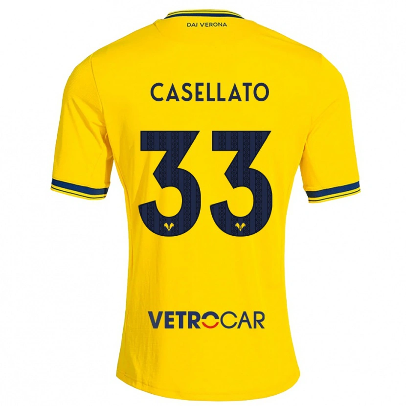 Danxen Damen Elisa Casellato #33 Gelb Rot Auswärtstrikot Trikot 2026/27 T-Shirt Österreich