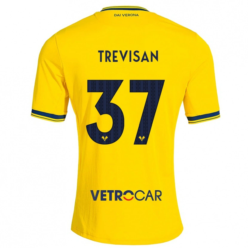 Danxen Damen Michael Trevisan #37 Gelb Rot Auswärtstrikot Trikot 2026/27 T-Shirt Österreich