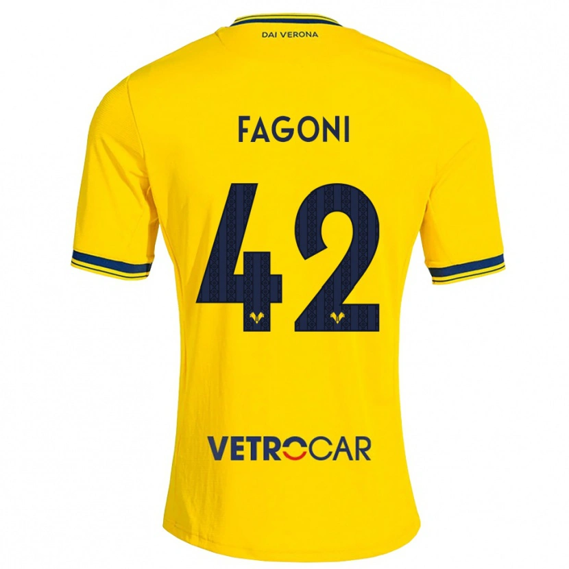 Danxen Damen Marco Fagoni #42 Gelb Rot Auswärtstrikot Trikot 2026/27 T-Shirt Österreich