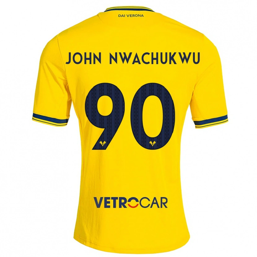 Danxen Damen Samuel John Nwachukwu #90 Gelb Rot Auswärtstrikot Trikot 2026/27 T-Shirt Österreich