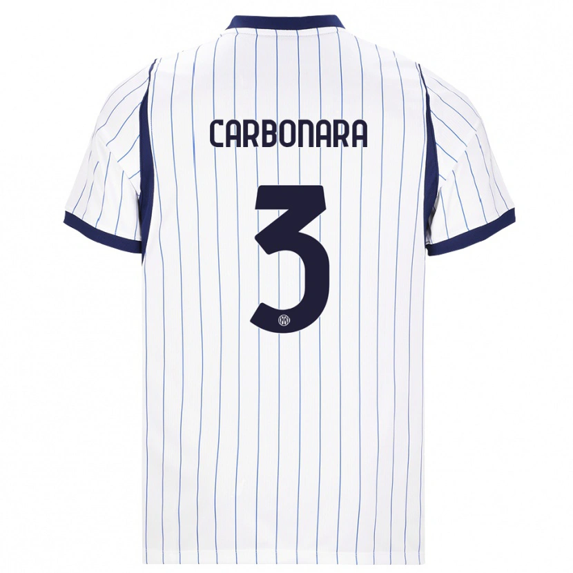 Danxen Damen Matteo Carbonara #3 Weiß Dunkelblau Auswärtstrikot Trikot 2026/27 T-Shirt Österreich