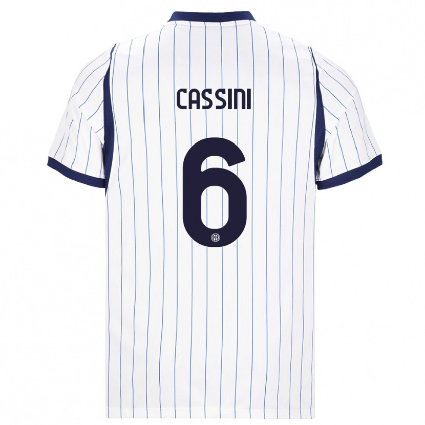 Danxen Damen Tommaso Cassini #6 Weiß Dunkelblau Auswärtstrikot Trikot 2026/27 T-Shirt Österreich