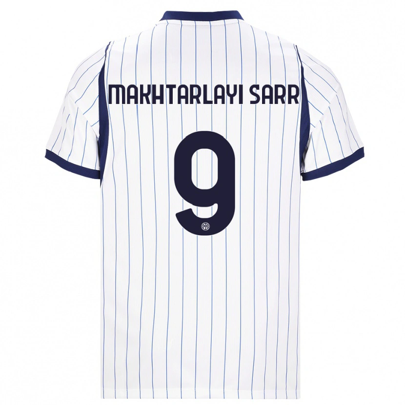 Danxen Damen Amadou Makhtarlayi Sarr #9 Weiß Dunkelblau Auswärtstrikot Trikot 2026/27 T-Shirt Österreich