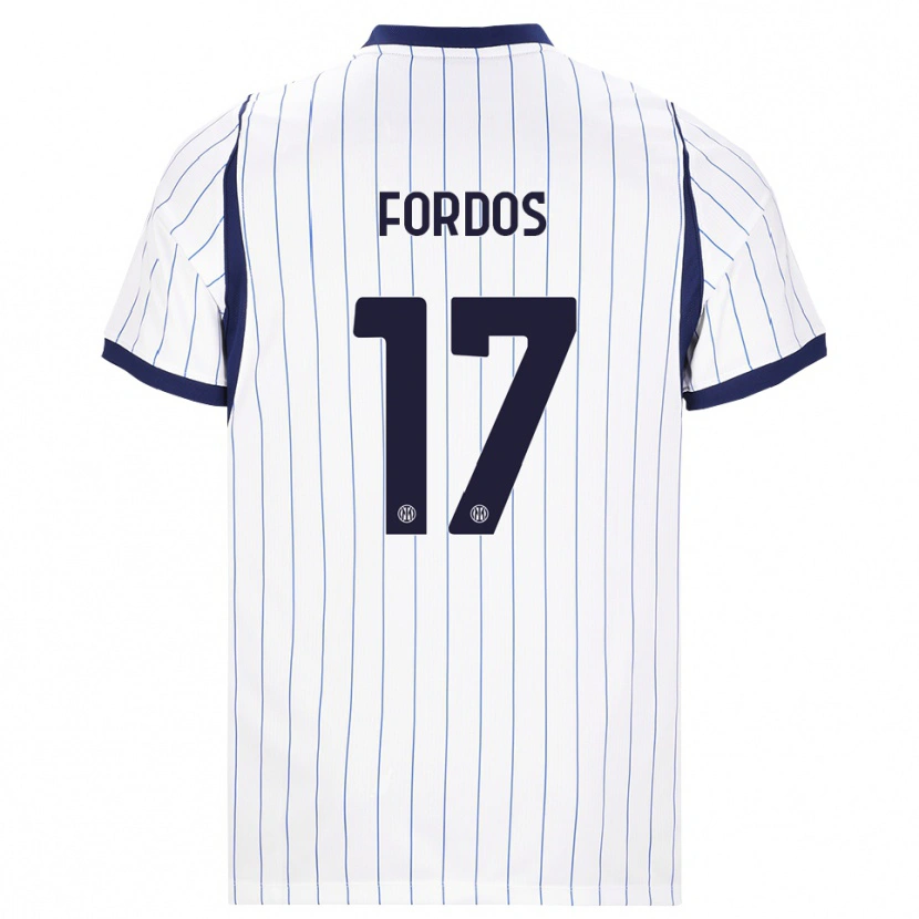 Danxen Damen Beatrix Fördős #17 Weiß Dunkelblau Auswärtstrikot Trikot 2026/27 T-Shirt Österreich