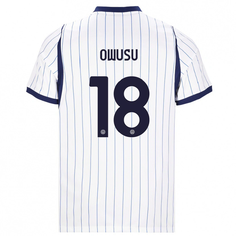 Danxen Damen Wilberforce Owusu #18 Weiß Dunkelblau Auswärtstrikot Trikot 2026/27 T-Shirt Österreich