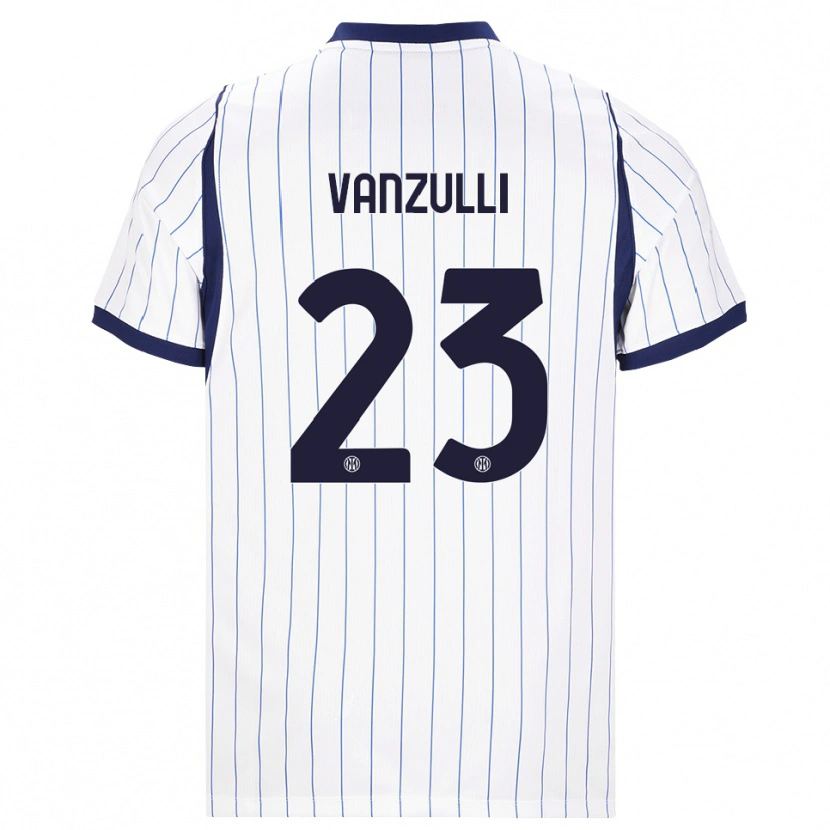 Danxen Damen Marco Vanzulli #23 Weiß Dunkelblau Auswärtstrikot Trikot 2026/27 T-Shirt Österreich