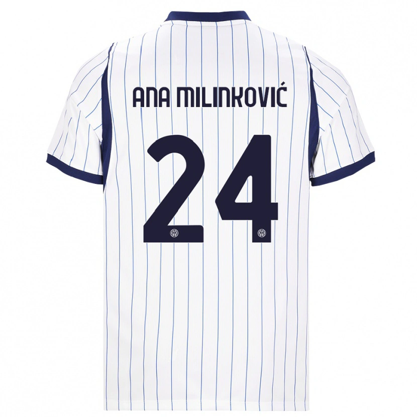 Danxen Damen Marija Ana Milinković #24 Weiß Dunkelblau Auswärtstrikot Trikot 2026/27 T-Shirt Österreich