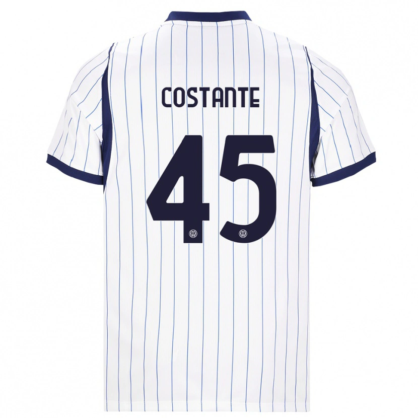 Danxen Damen Umberto Costante #45 Weiß Dunkelblau Auswärtstrikot Trikot 2026/27 T-Shirt Österreich