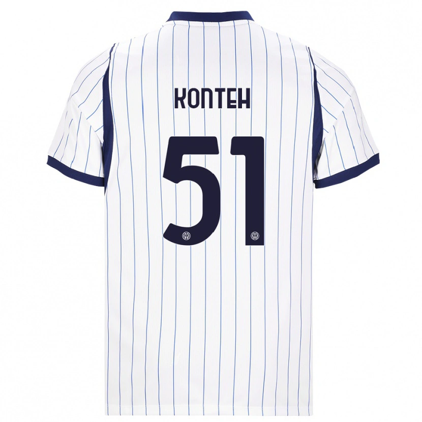 Danxen Damen Amadou Konteh #51 Weiß Dunkelblau Auswärtstrikot Trikot 2026/27 T-Shirt Österreich