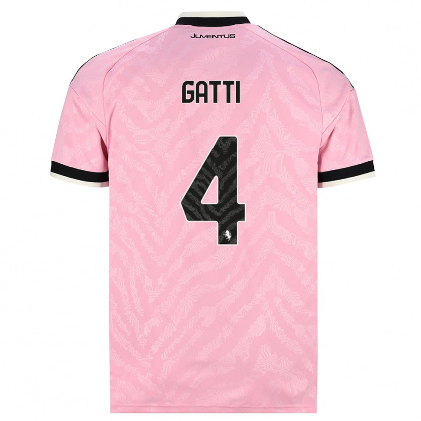 Danxen Damen Federico Gatti #4 Pink Schwarz Auswärtstrikot Trikot 2026/27 T-Shirt Österreich