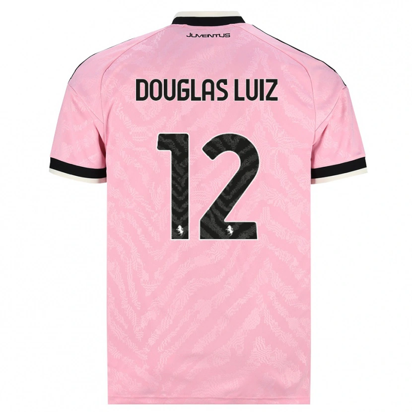 Danxen Damen Douglas Luiz #12 Pink Schwarz Auswärtstrikot Trikot 2026/27 T-Shirt Österreich