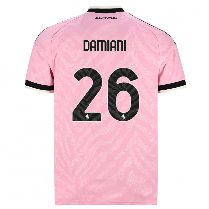 Danxen Damen Samuele Damiani #26 Pink Schwarz Auswärtstrikot Trikot 2026/27 T-Shirt Österreich