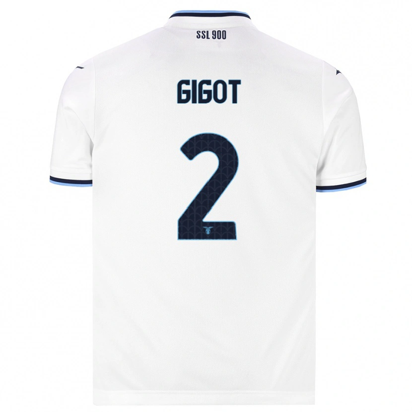 Danxen Damen Samuel Gigot #2 Weiß Dunkelblau Auswärtstrikot Trikot 2026/27 T-Shirt Österreich