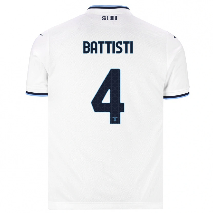 Danxen Damen Valerio Battisti #4 Weiß Dunkelblau Auswärtstrikot Trikot 2026/27 T-Shirt Österreich