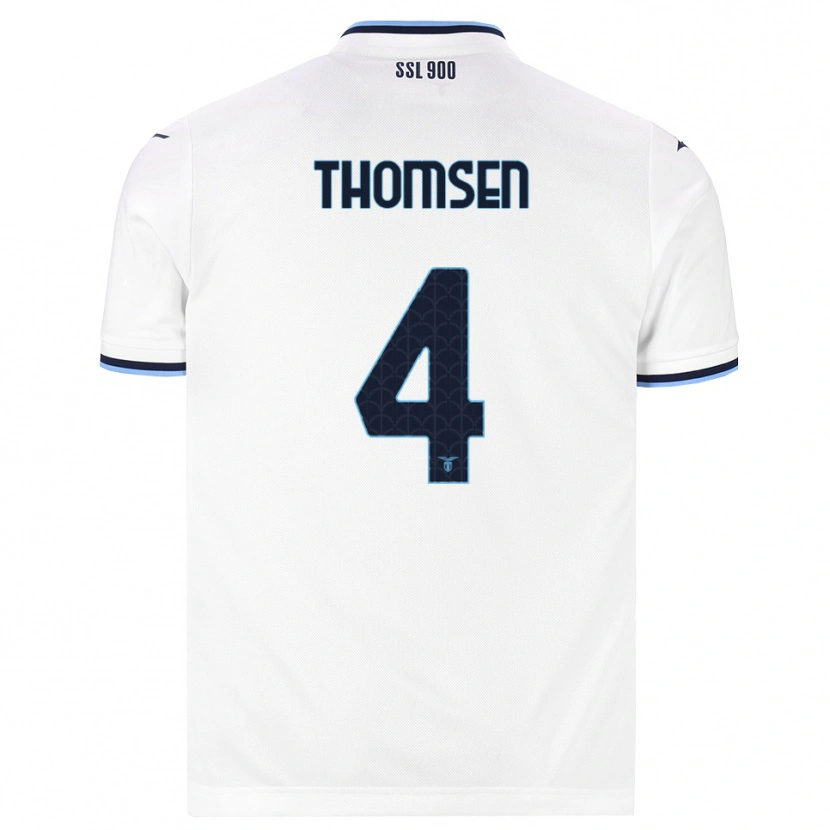 Danxen Damen Maria Møller Thomsen #4 Weiß Dunkelblau Auswärtstrikot Trikot 2026/27 T-Shirt Österreich