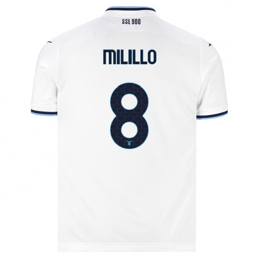 Danxen Damen Flavio Milillo #8 Weiß Dunkelblau Auswärtstrikot Trikot 2026/27 T-Shirt Österreich