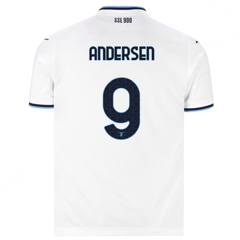 Danxen Damen Signe Holt Andersen #9 Weiß Dunkelblau Auswärtstrikot Trikot 2026/27 T-Shirt Österreich