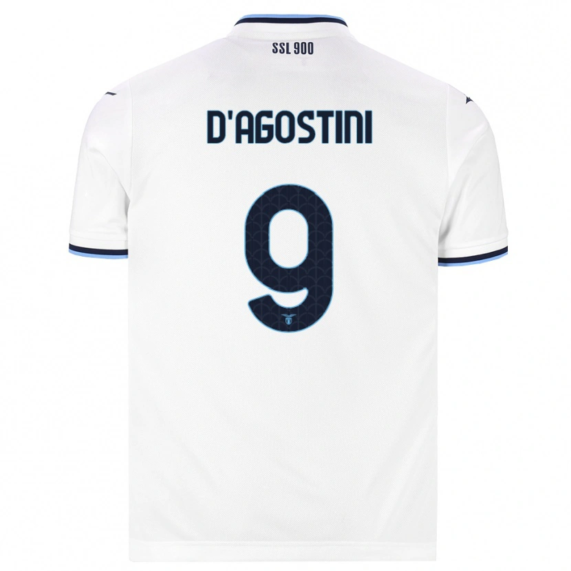 Danxen Damen Lorenzo D'agostini #9 Weiß Dunkelblau Auswärtstrikot Trikot 2026/27 T-Shirt Österreich