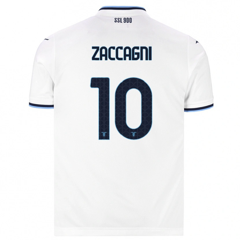 Danxen Damen Mattia Zaccagni #10 Weiß Dunkelblau Auswärtstrikot Trikot 2026/27 T-Shirt Österreich