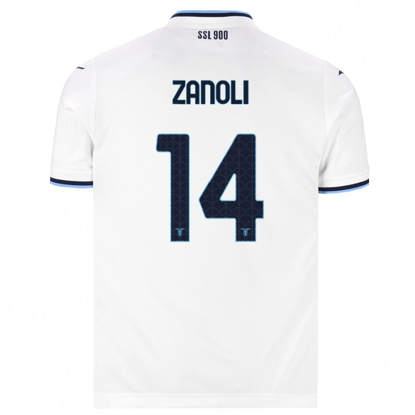 Danxen Damen Martina Zanoli #14 Weiß Dunkelblau Auswärtstrikot Trikot 2026/27 T-Shirt Österreich