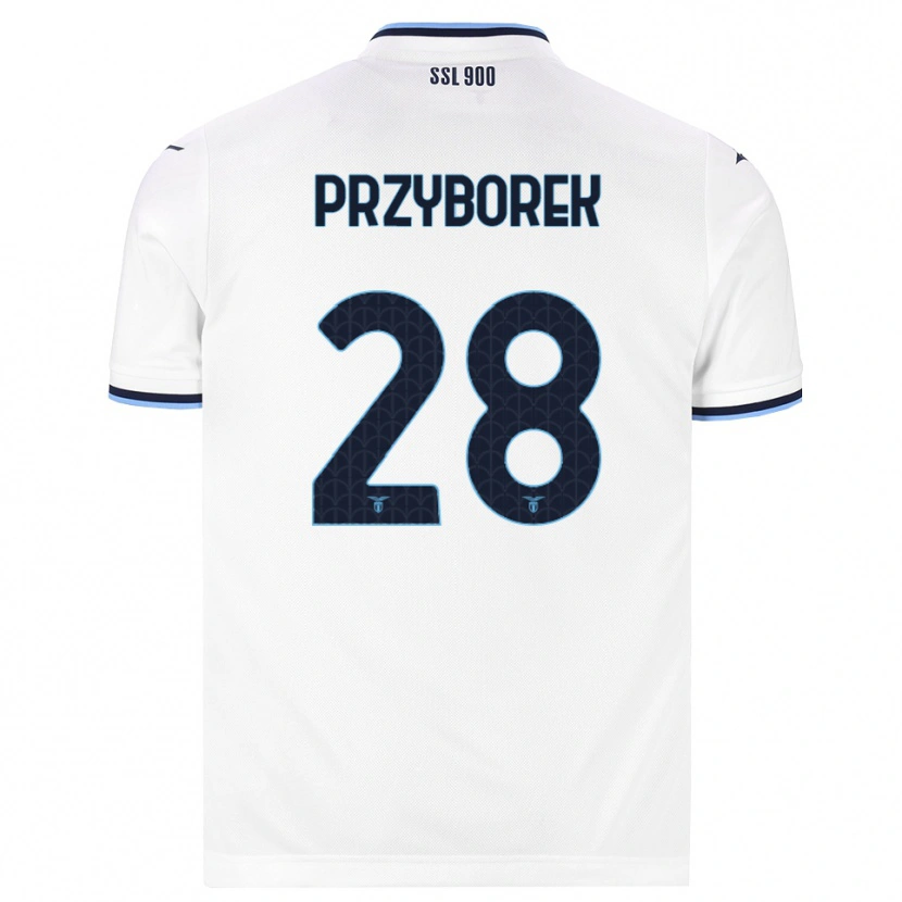Danxen Damen Adrian Przyborek #28 Weiß Dunkelblau Auswärtstrikot Trikot 2026/27 T-Shirt Österreich