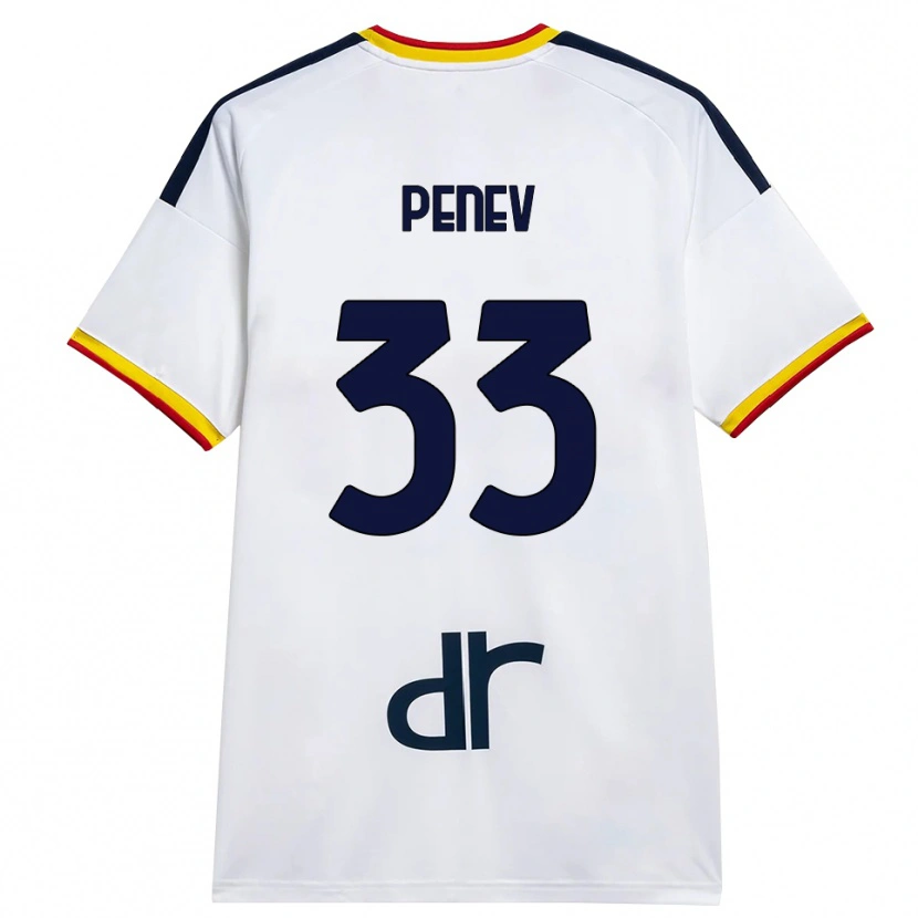 Danxen Damen Plamen Penev #33 Weiß Gelb Rot Auswärtstrikot Trikot 2026/27 T-Shirt Österreich