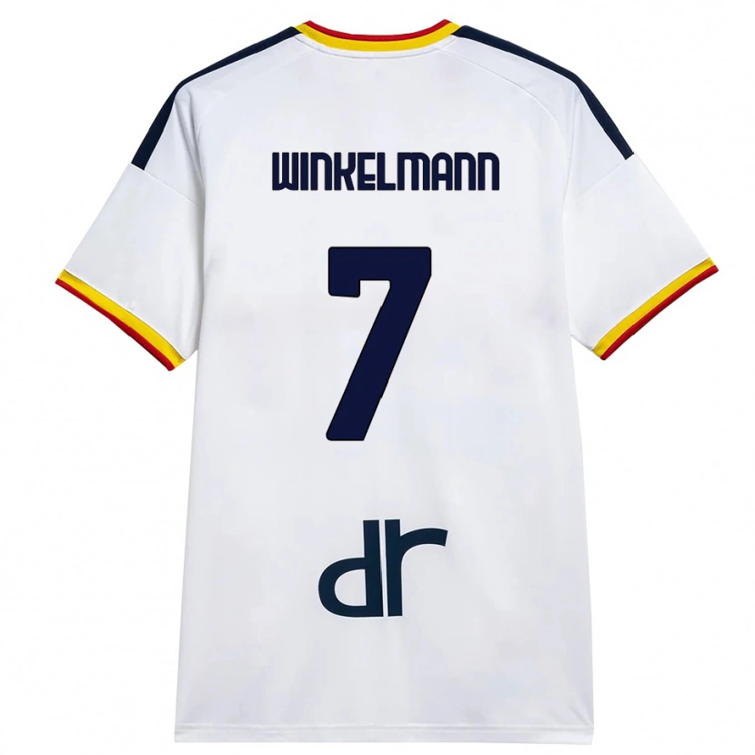 Danxen Damen Till Winkelmann #7 Weiß Gelb Rot Auswärtstrikot Trikot 2026/27 T-Shirt Österreich