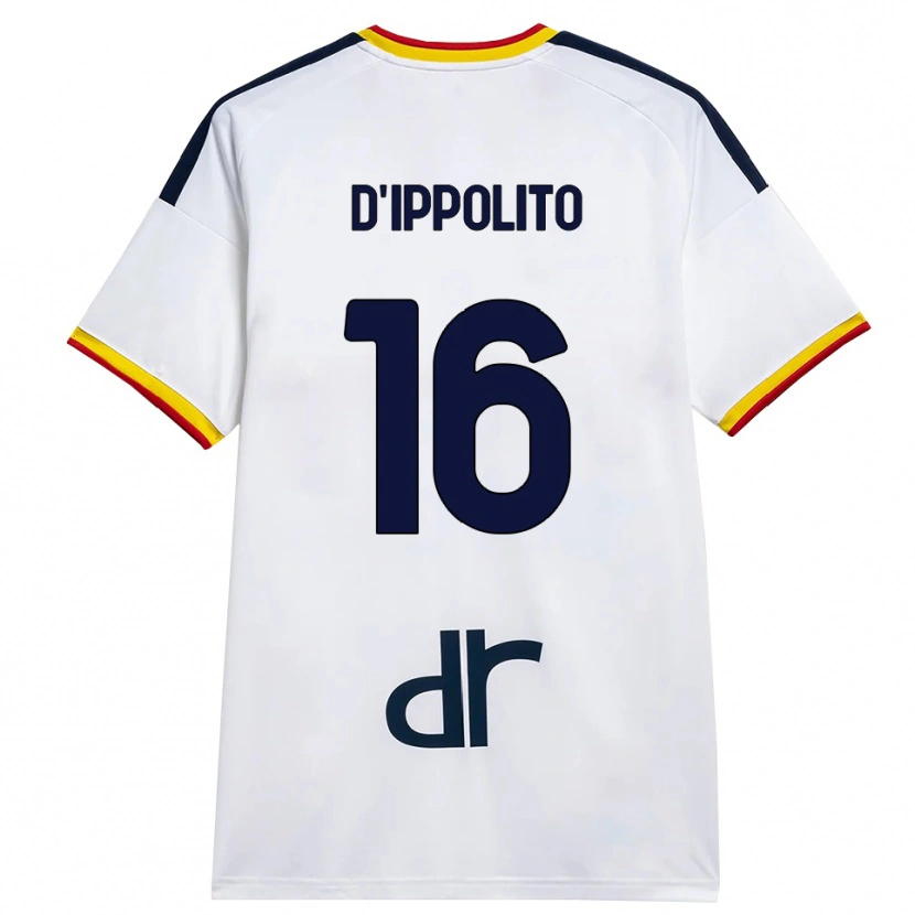 Danxen Damen Nicola D'ippolito #16 Weiß Gelb Rot Auswärtstrikot Trikot 2026/27 T-Shirt Österreich