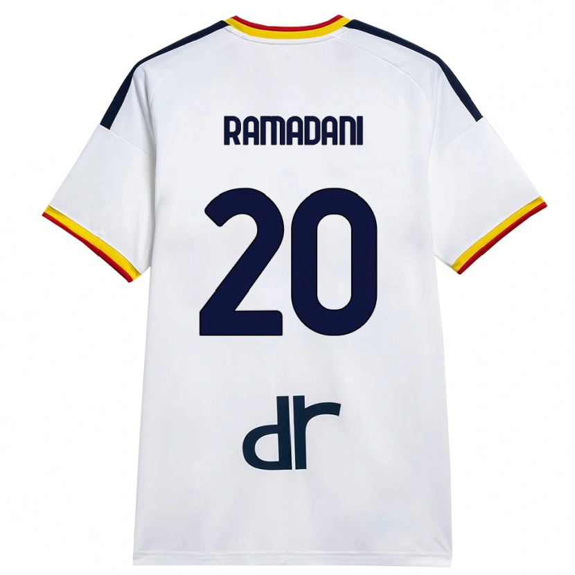 Danxen Damen Ylber Ramadani #20 Weiß Gelb Rot Auswärtstrikot Trikot 2026/27 T-Shirt Österreich