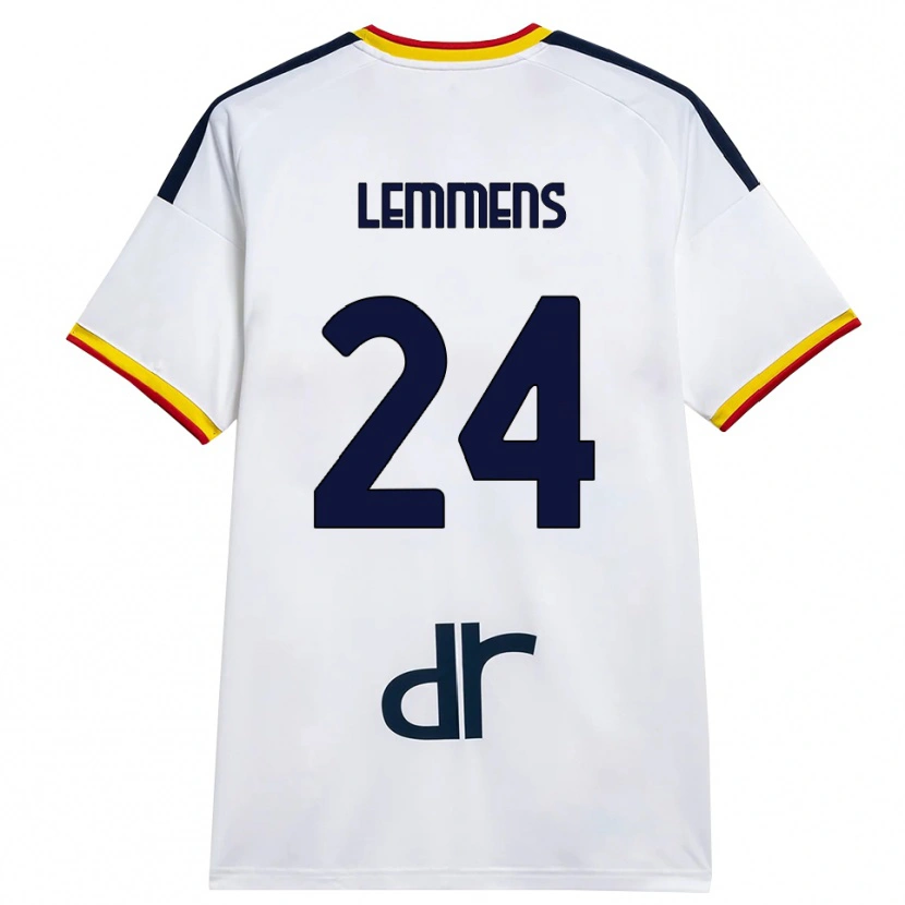 Danxen Damen Mats Lemmens #24 Weiß Gelb Rot Auswärtstrikot Trikot 2026/27 T-Shirt Österreich